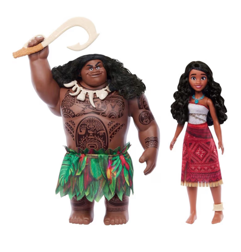 Moana y Maui muñecos de 30cm con 4 accesorios Disney - Imagen 6