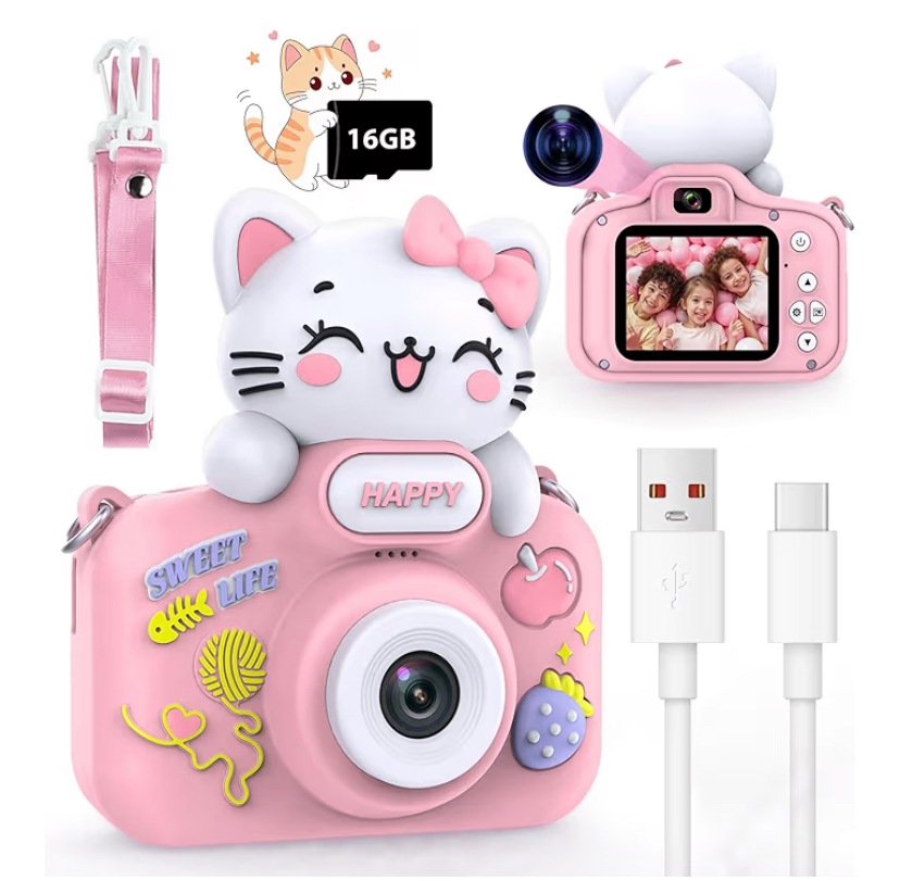 Cámara digital Hello Kitty con memoria USD