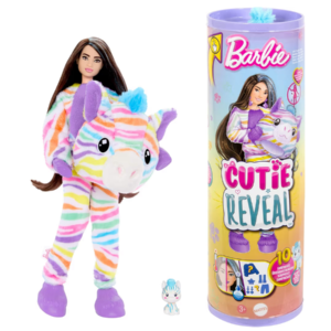 Barbie cutie reveal unicornio  Con disfraz, mascota y accesorios