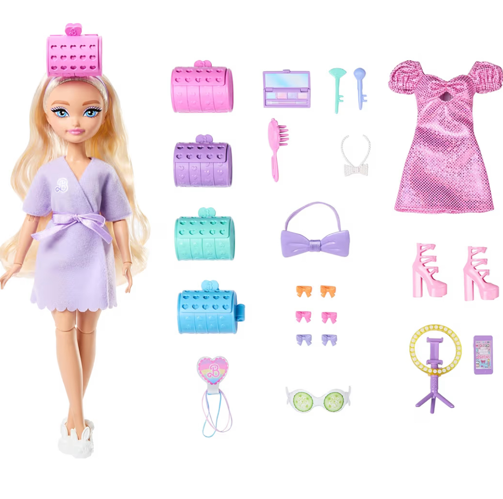 Dream Besties Malibú Get Ready with Barbie accesorios de cuidados