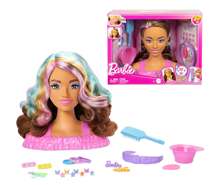Barbie cabezal de muñeca para peirnar y pintar con 20 piezas