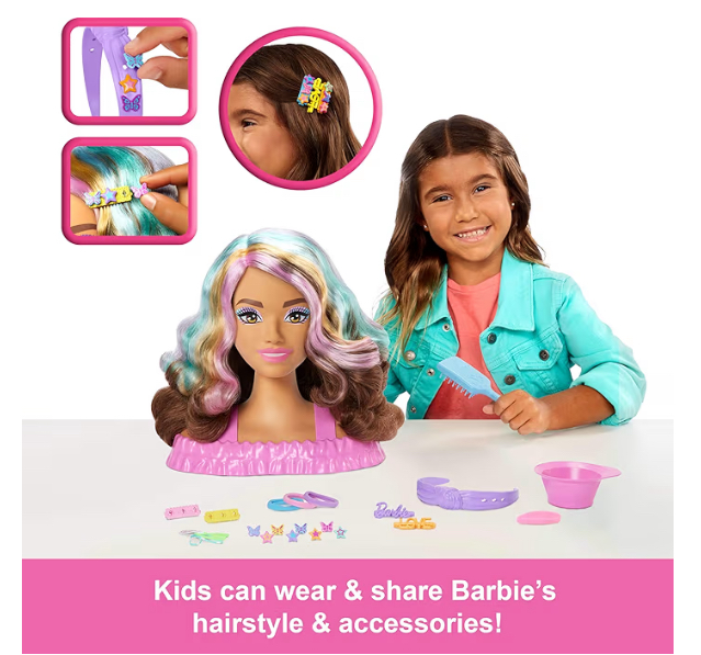 Barbie cabezal de muñeca para peirnar y pintar con 20 piezas - Imagen 6