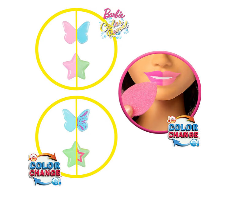 Barbie cabezal de muñeca para peirnar y pintar con 20 piezas - Imagen 3