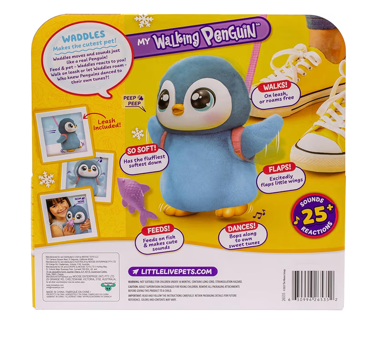 Pingüino paseador Little Live pet interactivo con sonidos y camina - Imagen 5