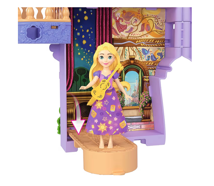 Castillo de Rapunzel Storytime con muñeca x10 piezas - Imagen 3