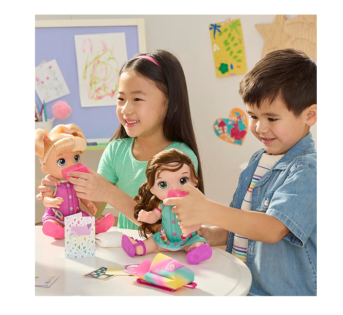 Baby Alive Regreso a clases castaña, toma jugo y orina - Imagen 6