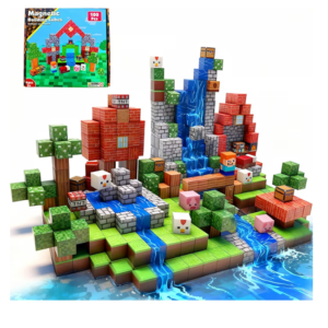 Bloques magnéticos Minecraft naturaleza x100 piezas de cubo