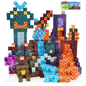 Bloques magnéticos Minecraft Castillo glaciar x100 piezas de cubo