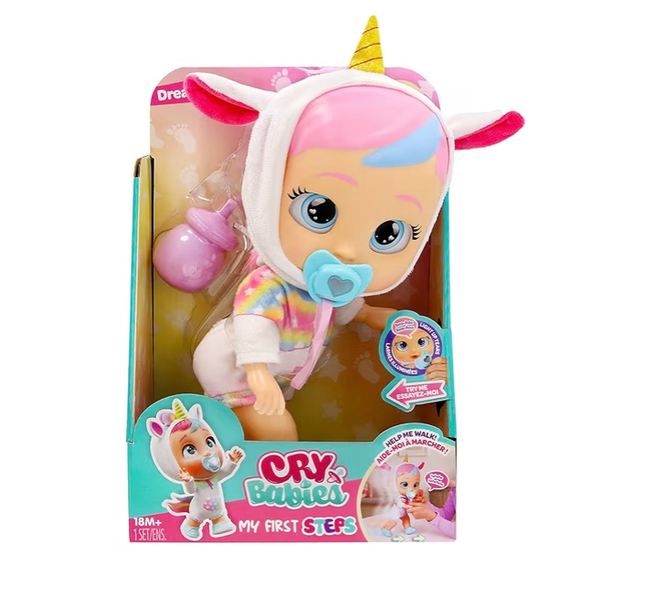 Cry Babies Mis primeros pasos Dreamy con función de caminar y luces - Imagen 4