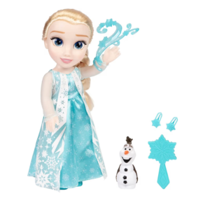 Disney Elsa de Frozen muñeca que canta con Olaf y accesorios