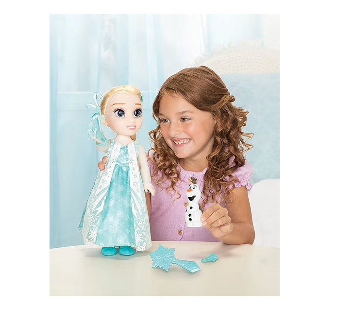 Disney Elsa de Frozen muñeca que canta con Olaf y accesorios - Imagen 2