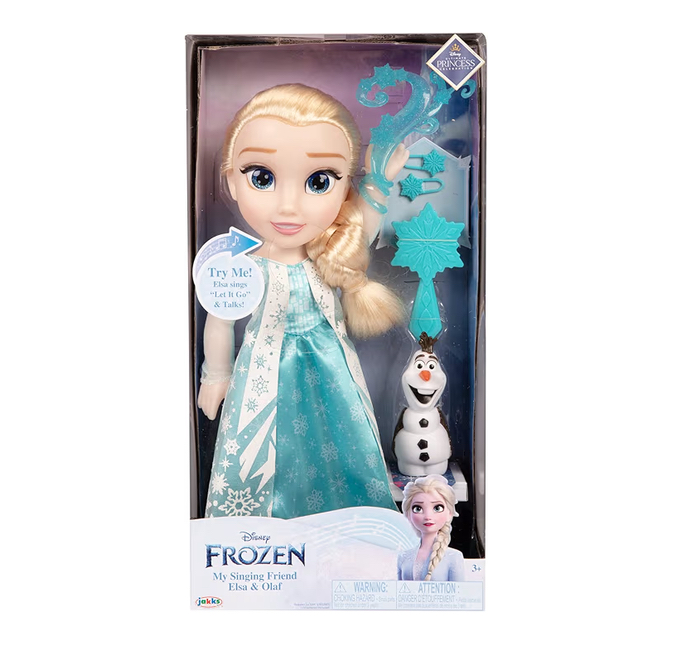 Disney Elsa de Frozen muñeca que canta con Olaf y accesorios - Imagen 3