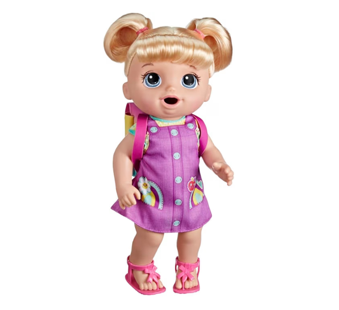Baby Alive Regreso a clases rubia, toma jugo y orina - Imagen 3