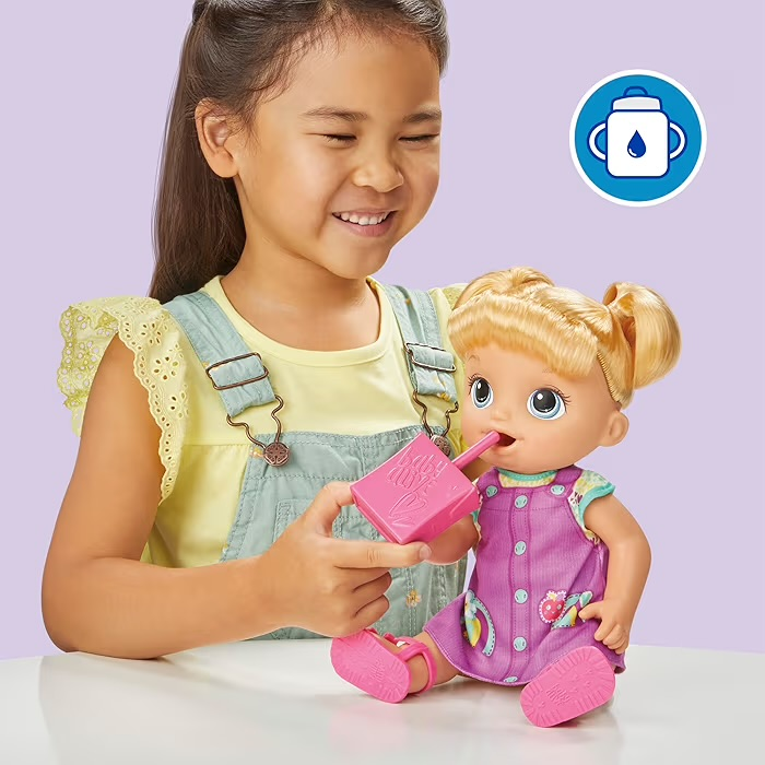 Baby Alive Regreso a clases rubia, toma jugo y orina - Imagen 6