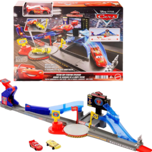 Disney Pixar Cars pista de Copa pistón con Rayo McQueen