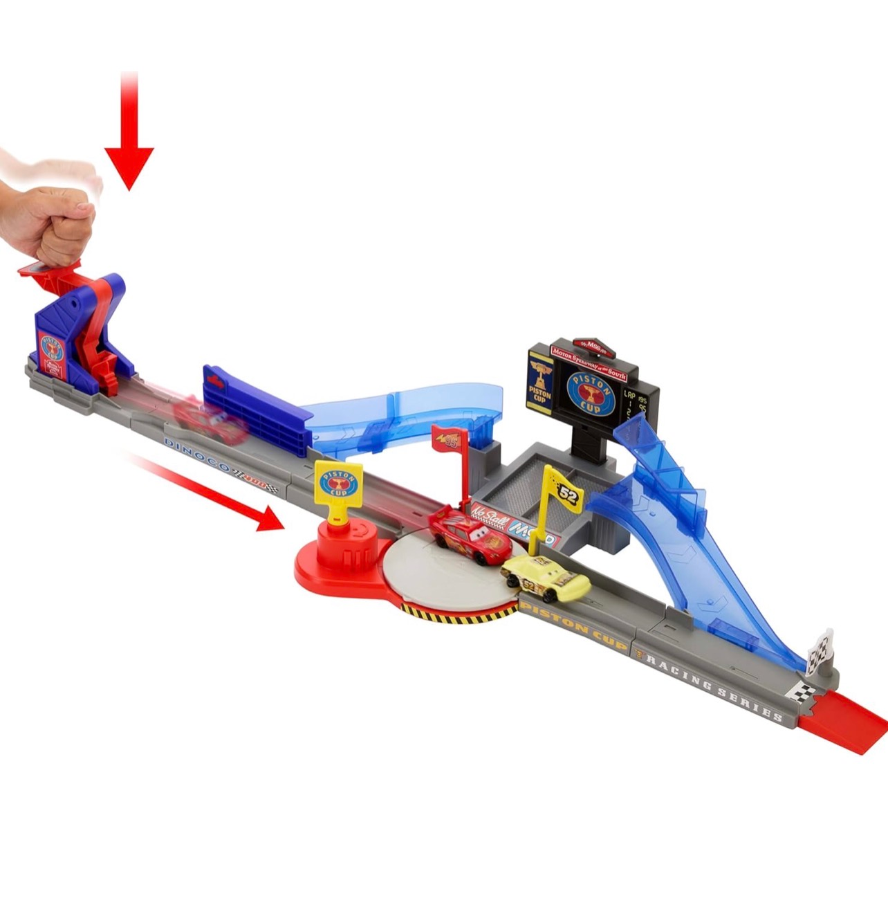 Disney Pixar Cars pista de Copa pistón con Rayo McQueen - Imagen 2