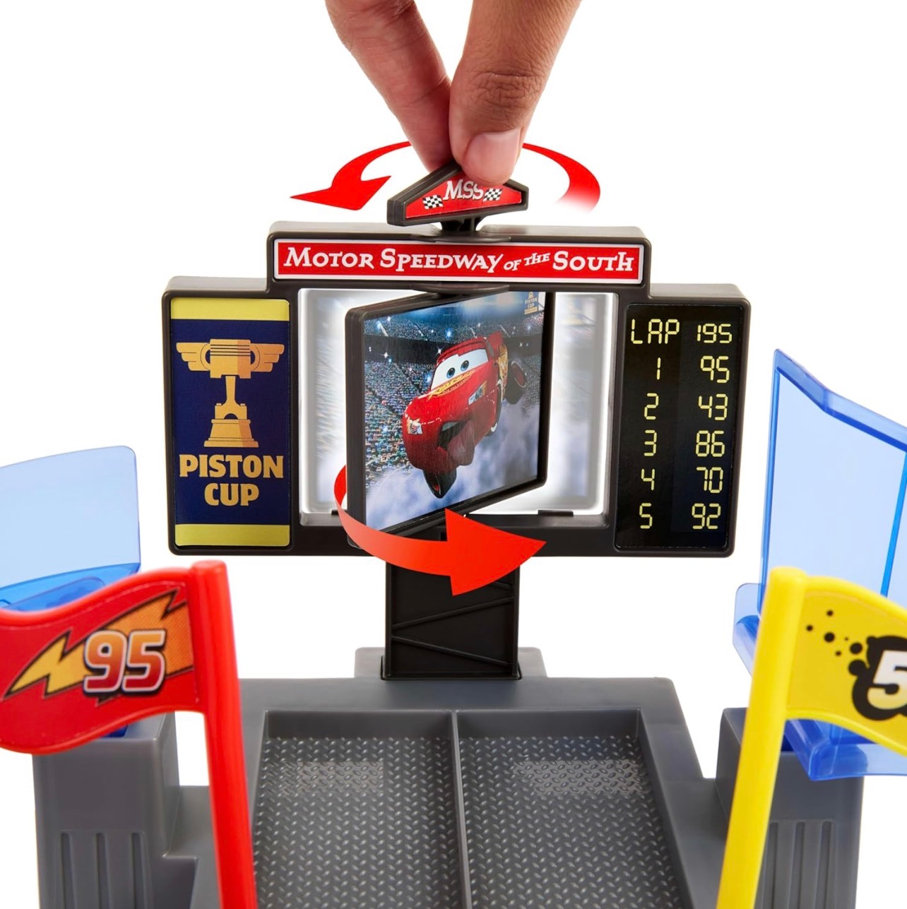 Disney Pixar Cars pista de Copa pistón con Rayo McQueen - Imagen 3