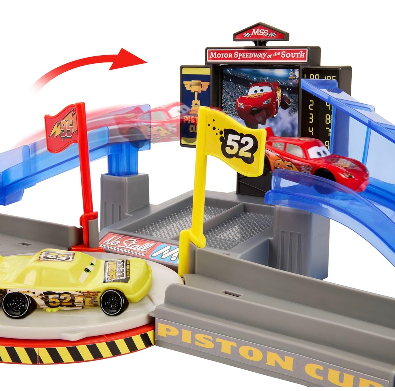 Disney Pixar Cars pista de Copa pistón con Rayo McQueen - Imagen 4