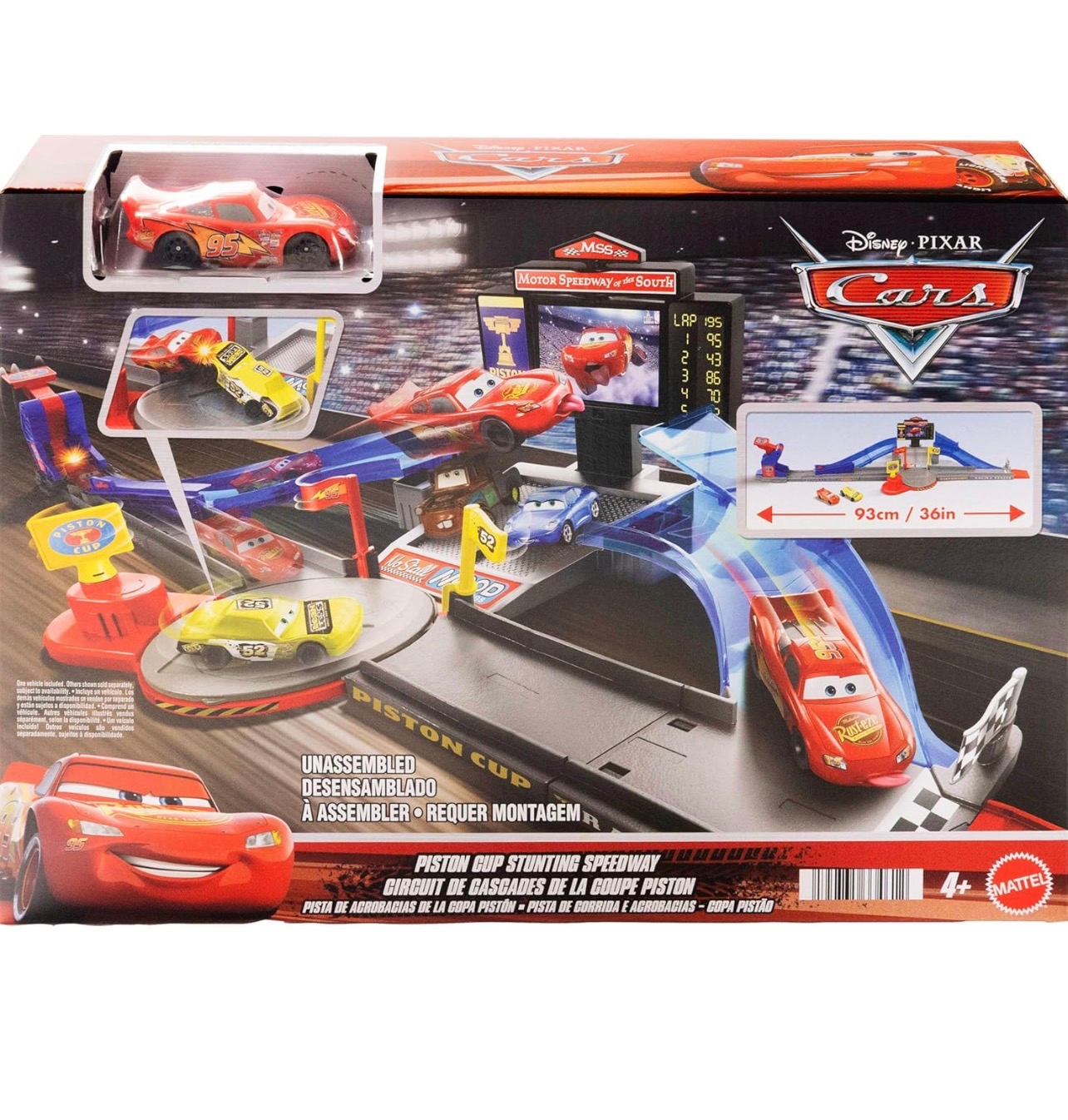 Disney Pixar Cars pista de Copa pistón con Rayo McQueen - Imagen 5