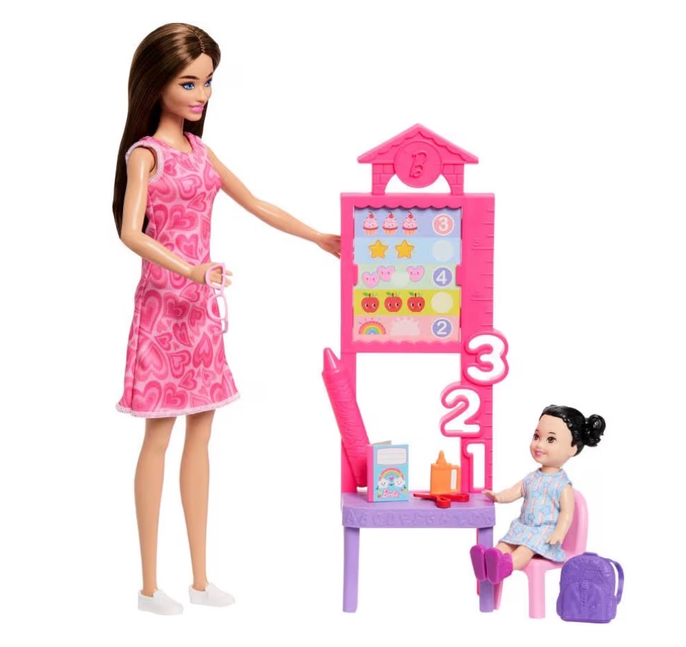 Barbie profesora con alumna y aula de clases - Imagen 3