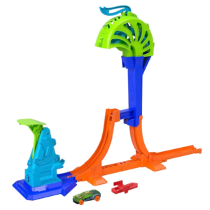 Hot Wheels Stunt Tracks  Con jaula para atrapar carritos