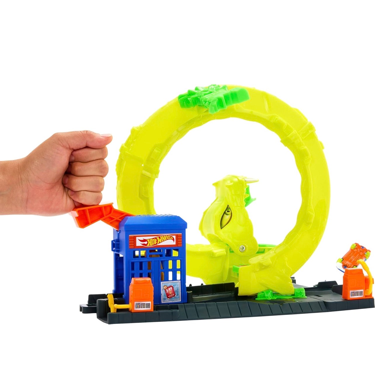 Hot Wheels Estación de servicios Ataque espiral de serpiente - Imagen 4