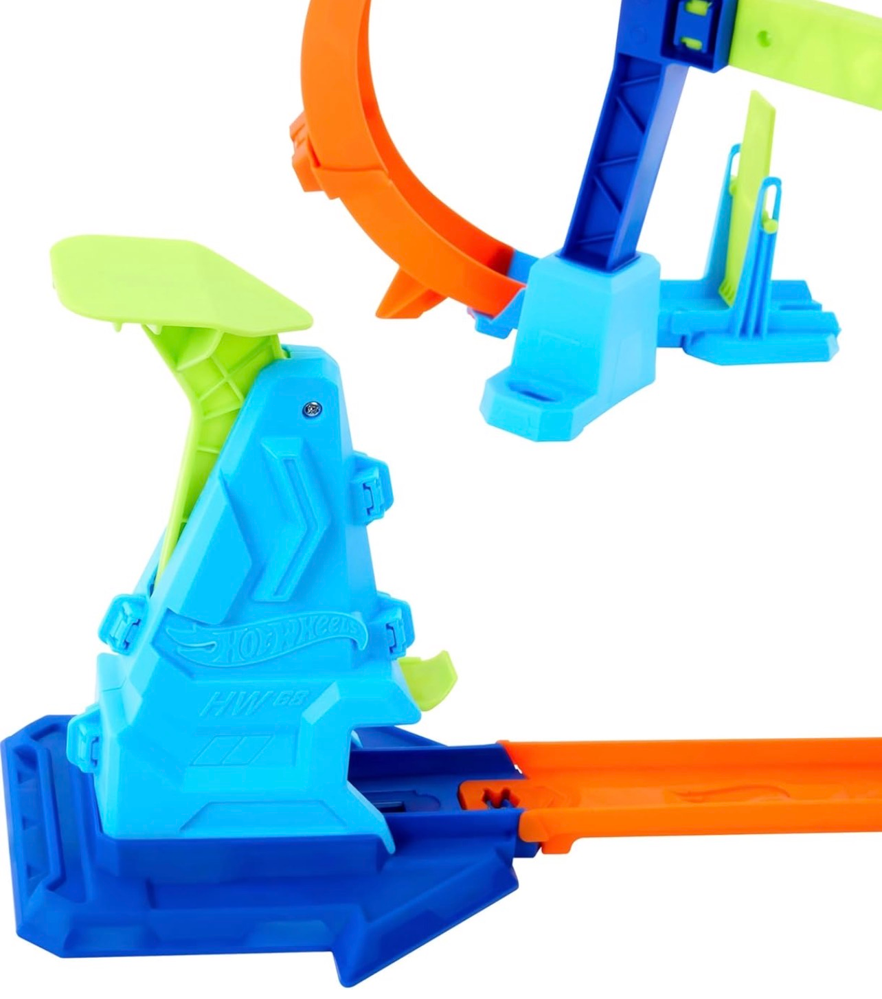 Hot Wheels Stunt Tracks Gira y salta al vacío con lanzador - Imagen 4