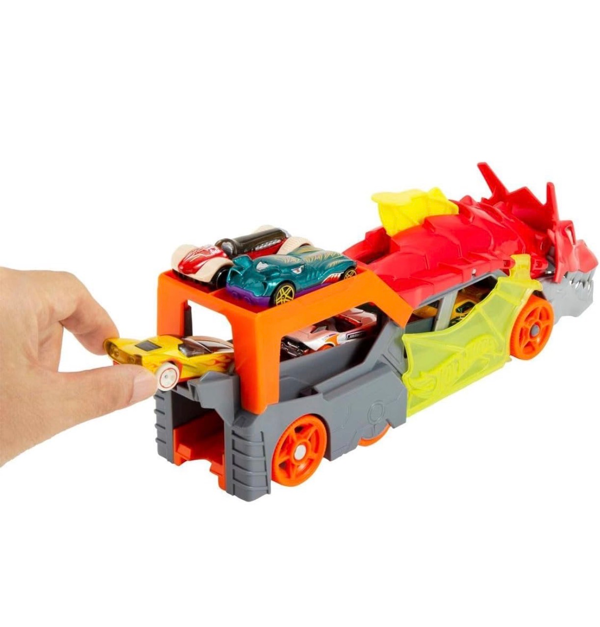 Hot Wheels transportador de lanzamiento de Dragón rojo - Imagen 4