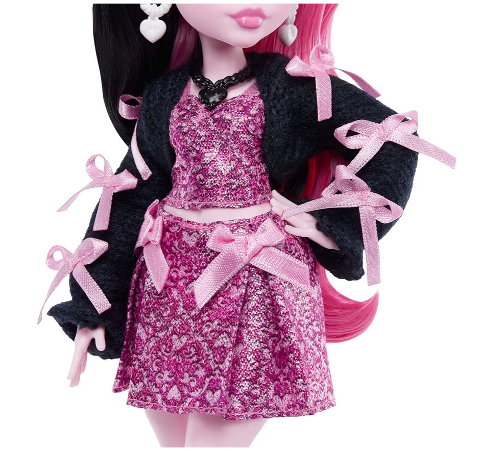 Monster High Draculaura Con accesorios de lazo y murciélago - Imagen 3