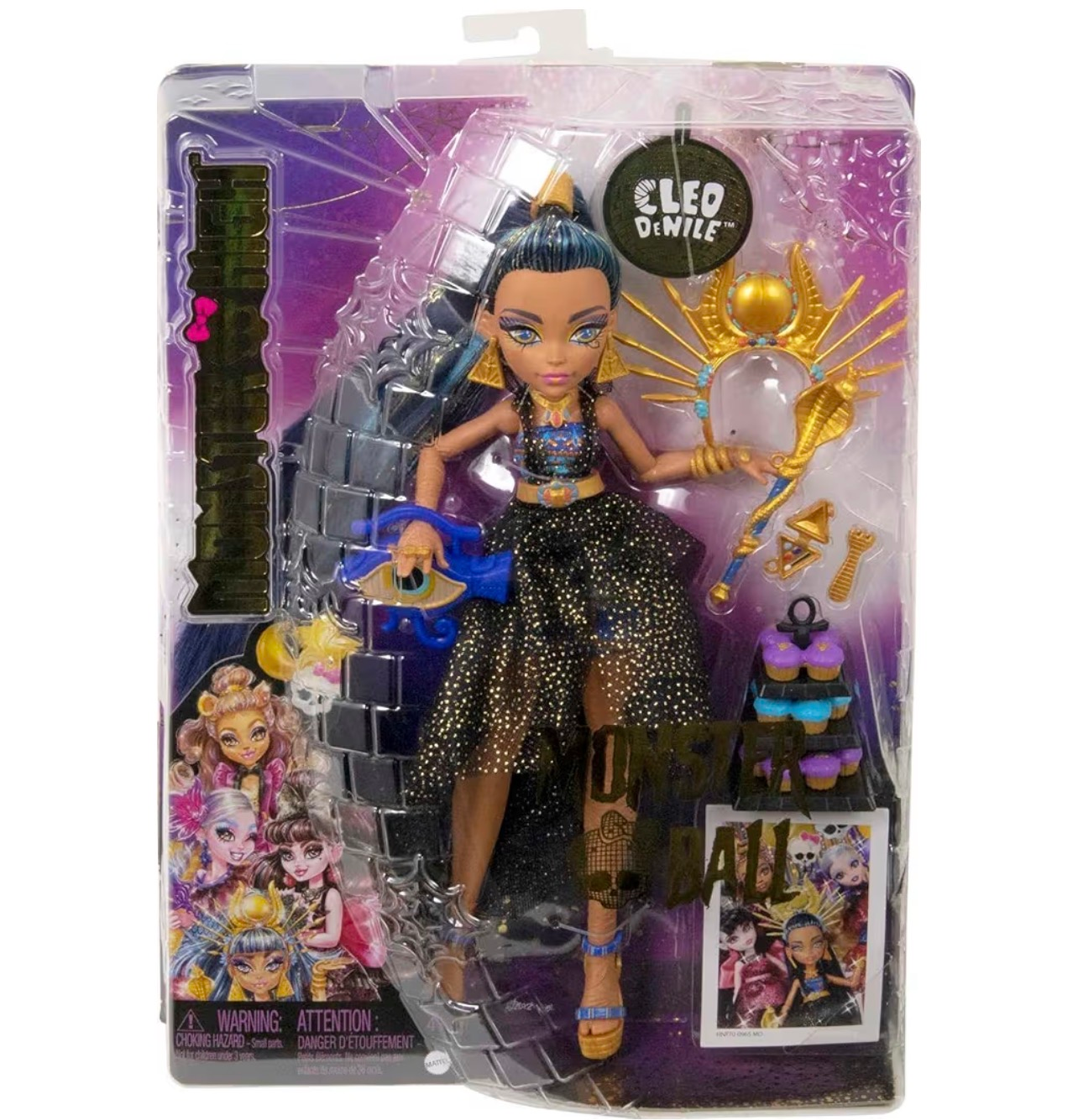 Monster High Cleo de Nile Vestido fiesta y cupcakes - Imagen 3