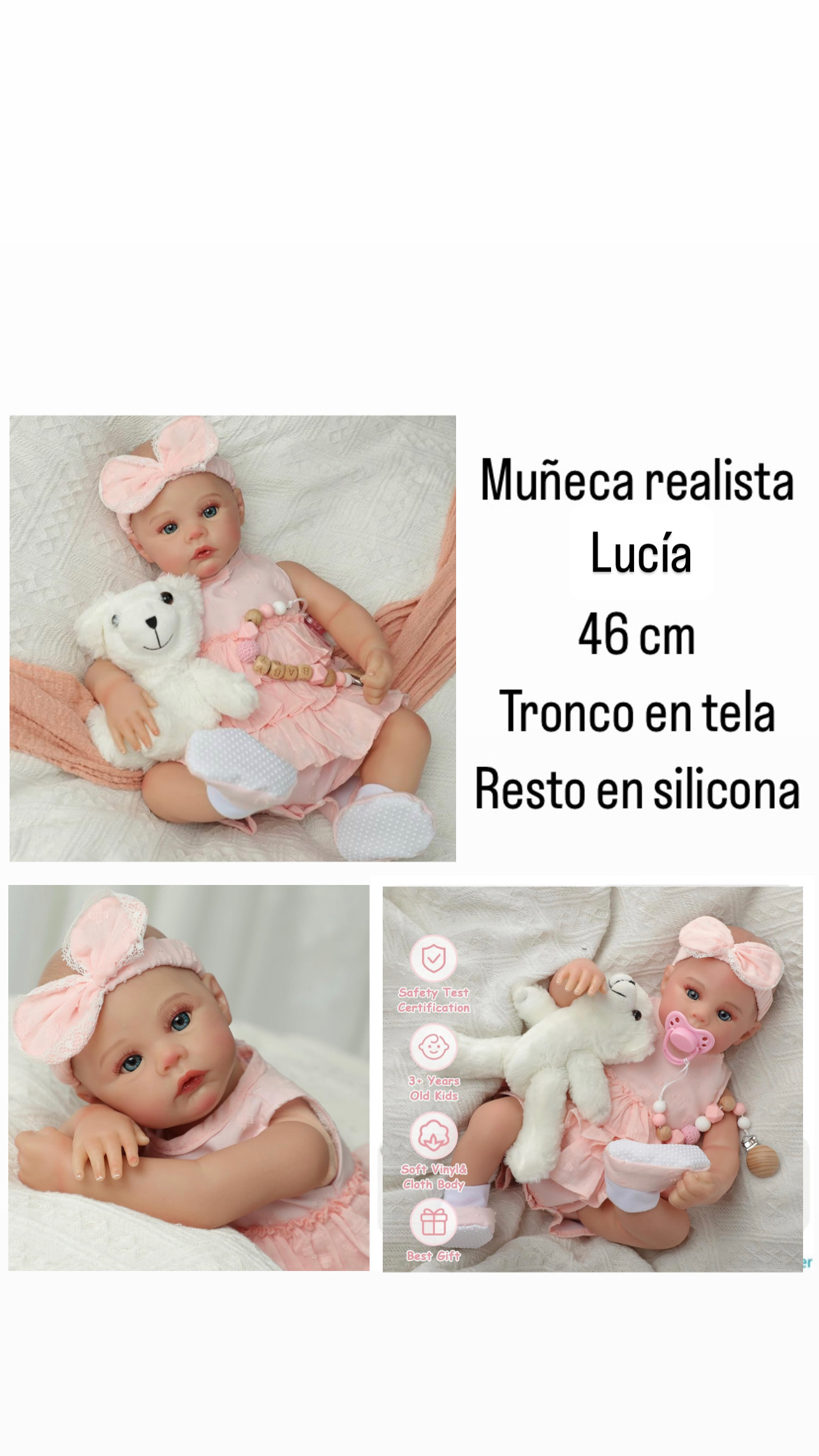 Lucia bebé reborn muñeca realista - Imagen 5