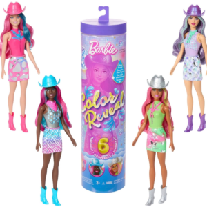 Barbie color reveal con  6 sorpresas serie Disco Star