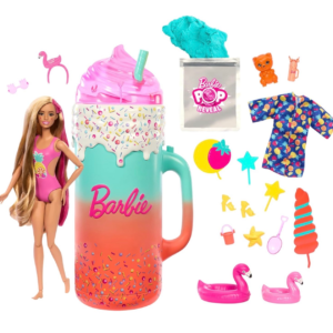 Barbie Pop Reveal Rise and surprise con 15 sorpresas y mascota