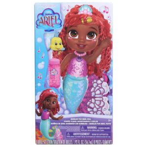 Sirenita Ariel de Disney Jr con 8 piezas y hace burbujas
