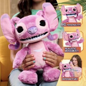 Angel realista de Disney Stitch con 100 reacciones, canta, baila, espabila