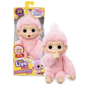 My baby monkey minis Little Live Pet Luna mono con 20 sonidos y reacciones
