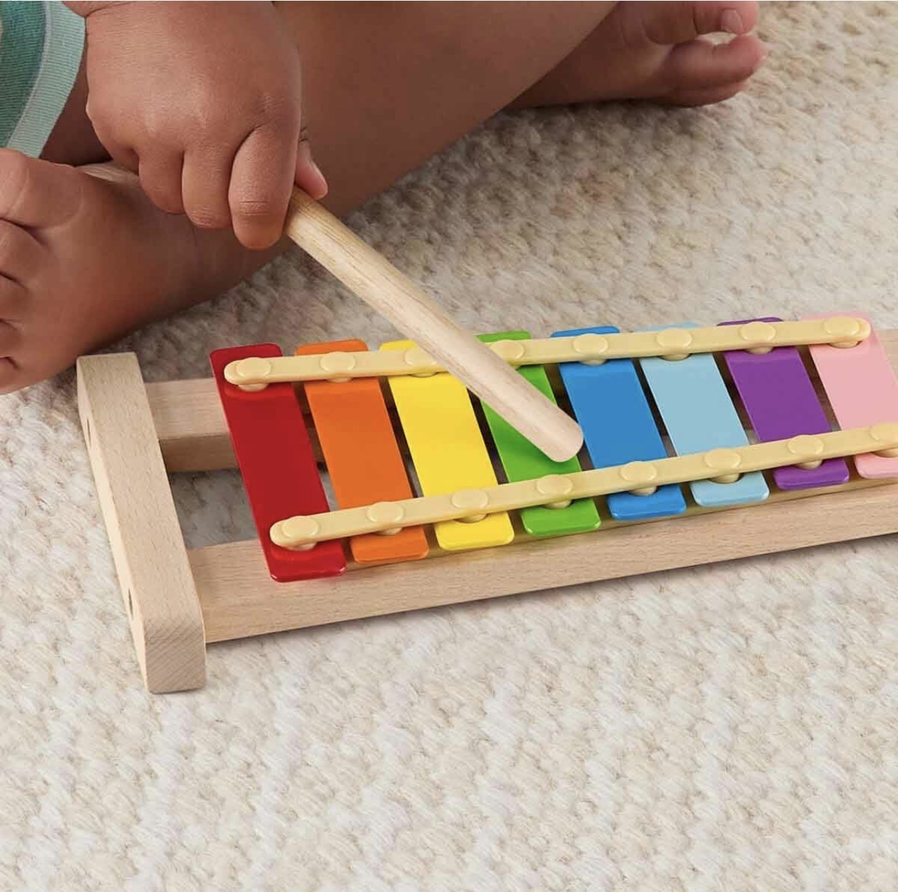 Xilófono de madera Fisher Price para bebés - Imagen 2