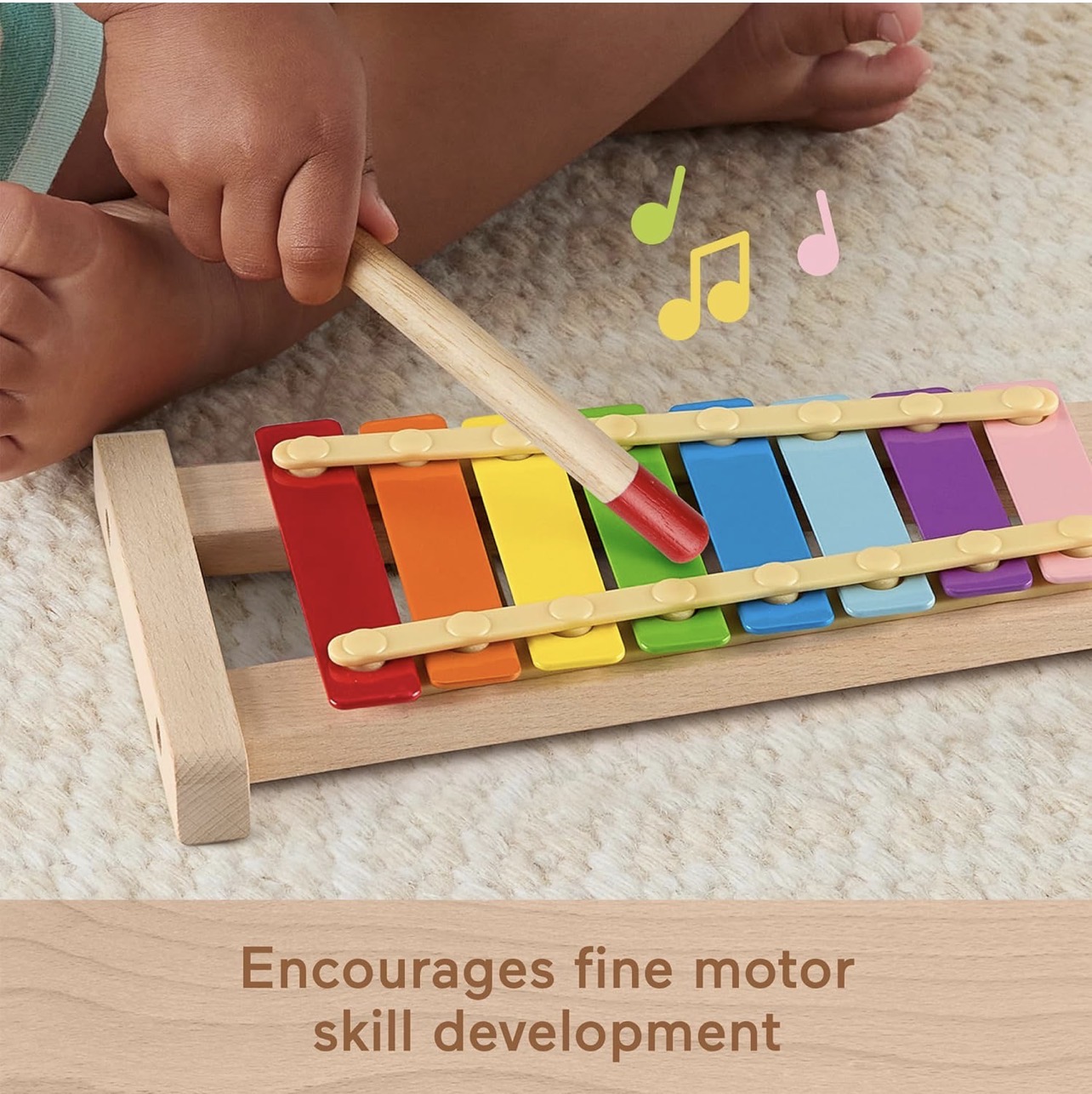 Xilófono de madera Fisher Price para bebés - Imagen 4