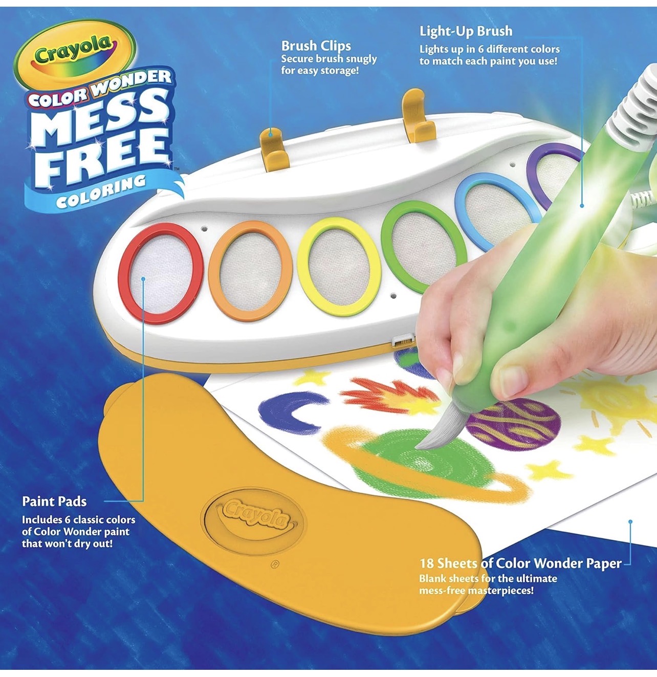 Crayola Color Wonder Estación de pintura de luz mágica - Imagen 3