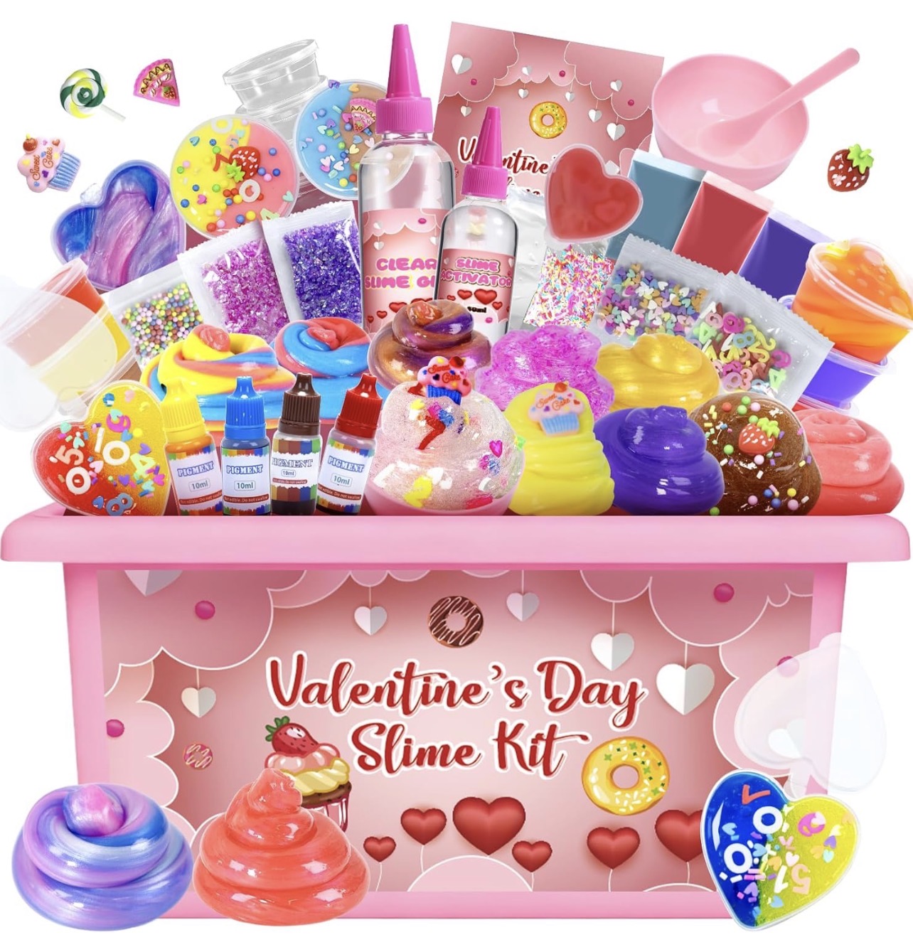 Kit de slime san Valentín