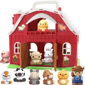 Granja con 10 animalitos como  Marionetas para dedos