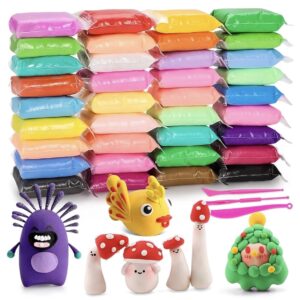 Kit de arcilla de secado rápido moldeable x36 colores