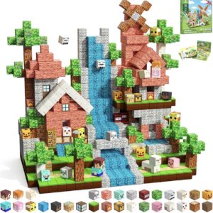 Bloques magnéticos de cubo  Minecraft cascada 100 piezas