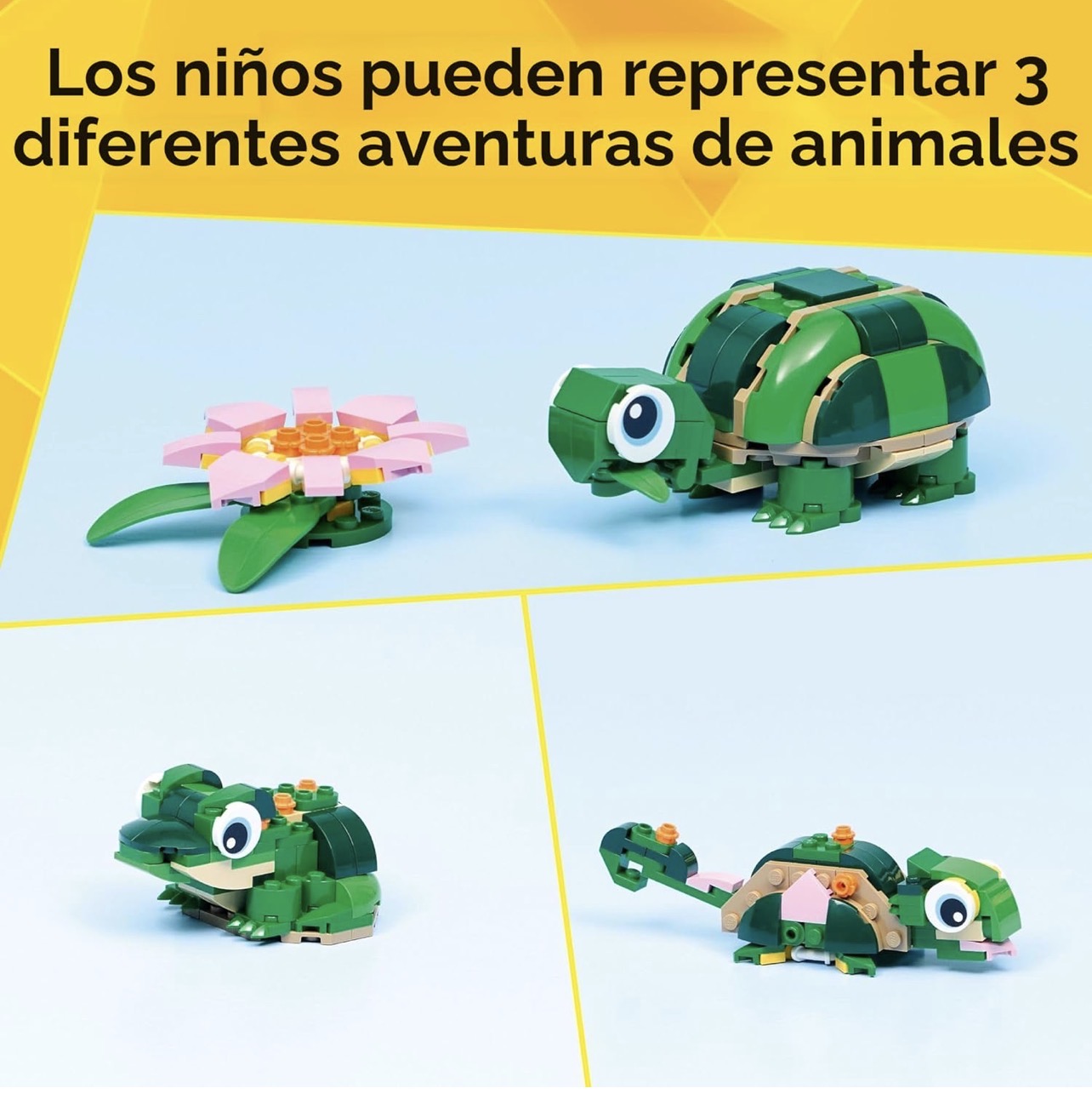 LEGO creator 3 en 1: Tortuga, camaleón y rana - Imagen 2
