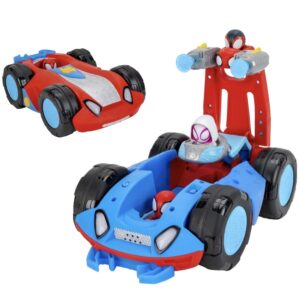 Carro 2 en 1 Spidey gira y revela  Con luces y sonidos