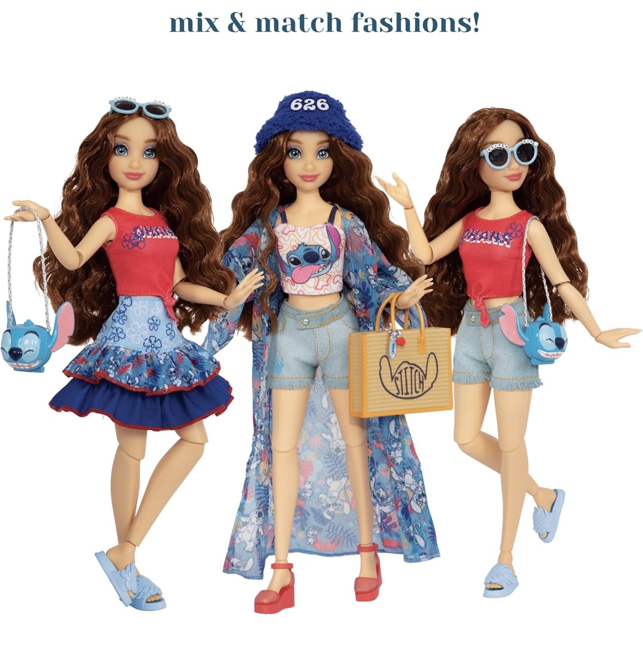 Muñeca Disney ILY 4 Ever de Stitch Con doble ropa y accesorios - Imagen 3