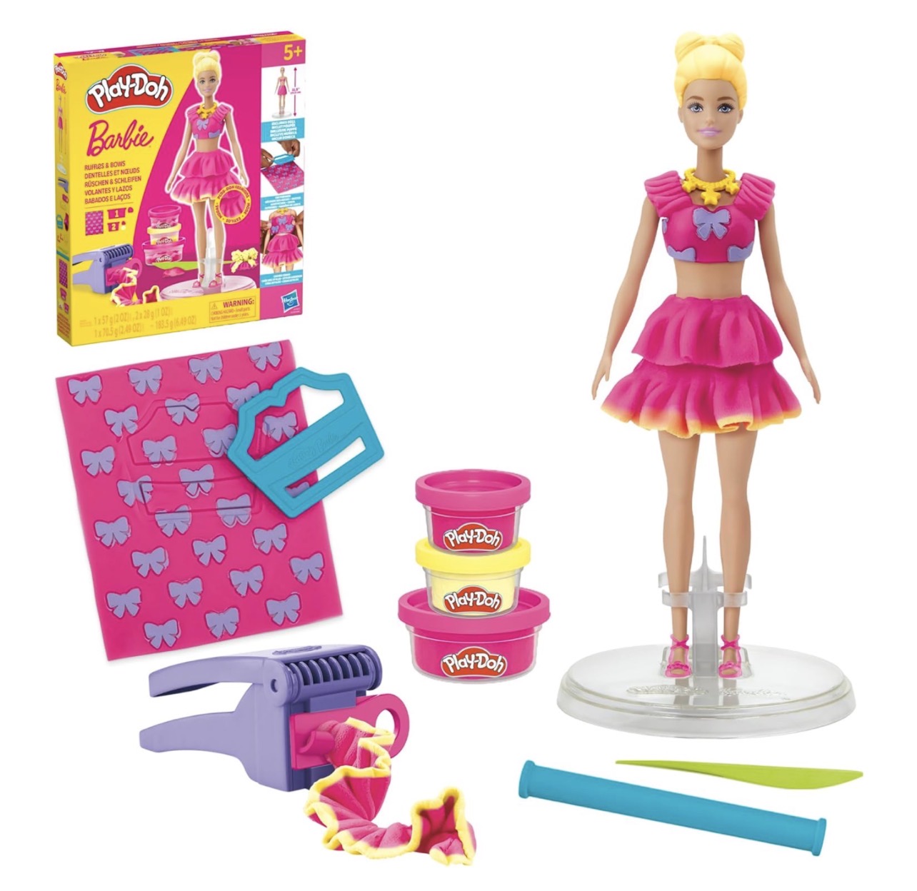 Playdoh Juego de Barbie rubia para hacer moda