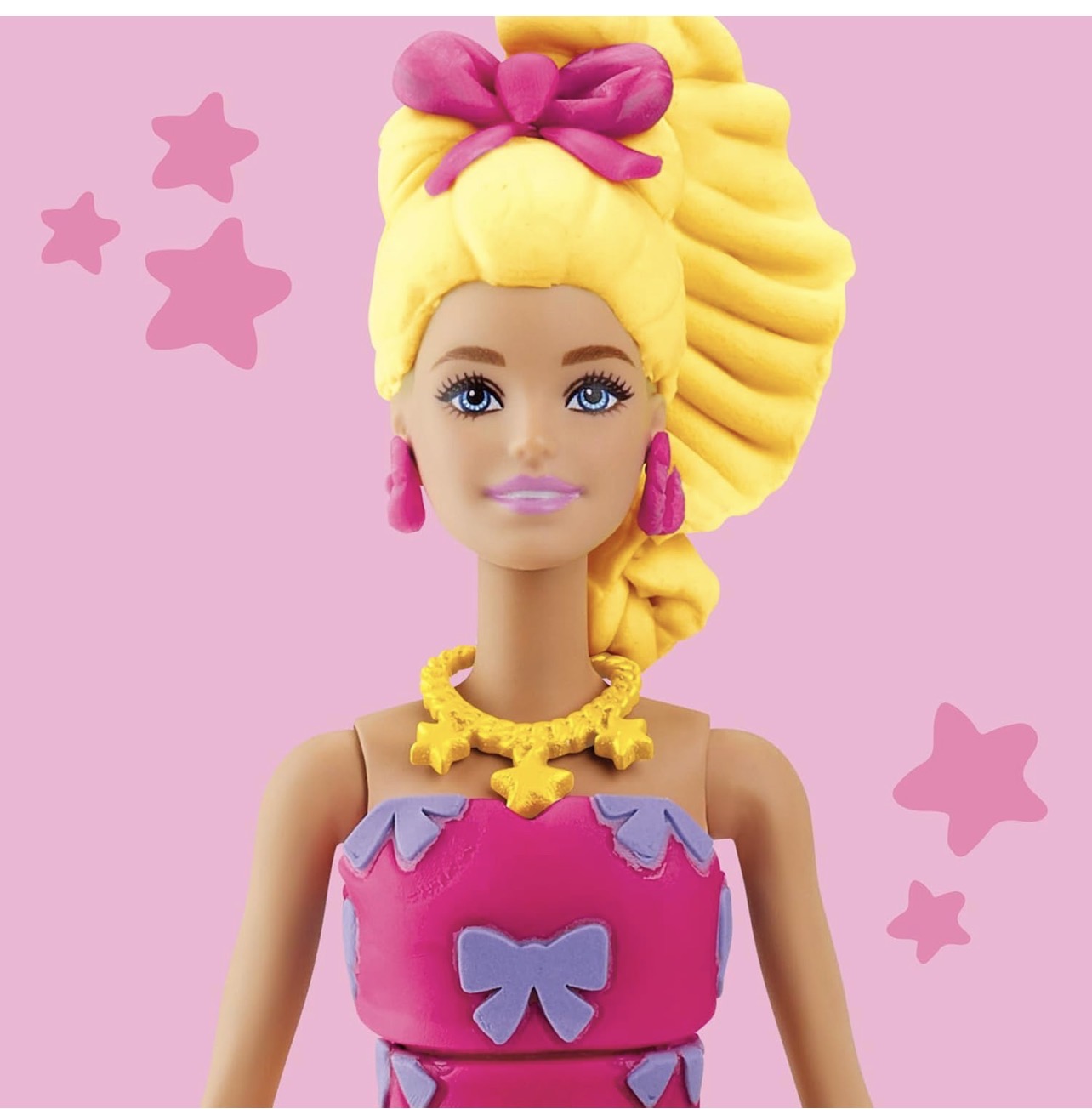 Playdoh Juego de Barbie rubia para hacer moda - Imagen 5