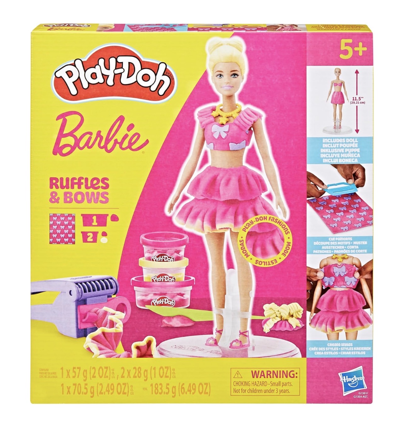 Playdoh Juego de Barbie rubia para hacer moda - Imagen 6