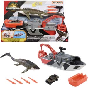 Barco de rescate de Mosasaurus  con misiles y vehículos